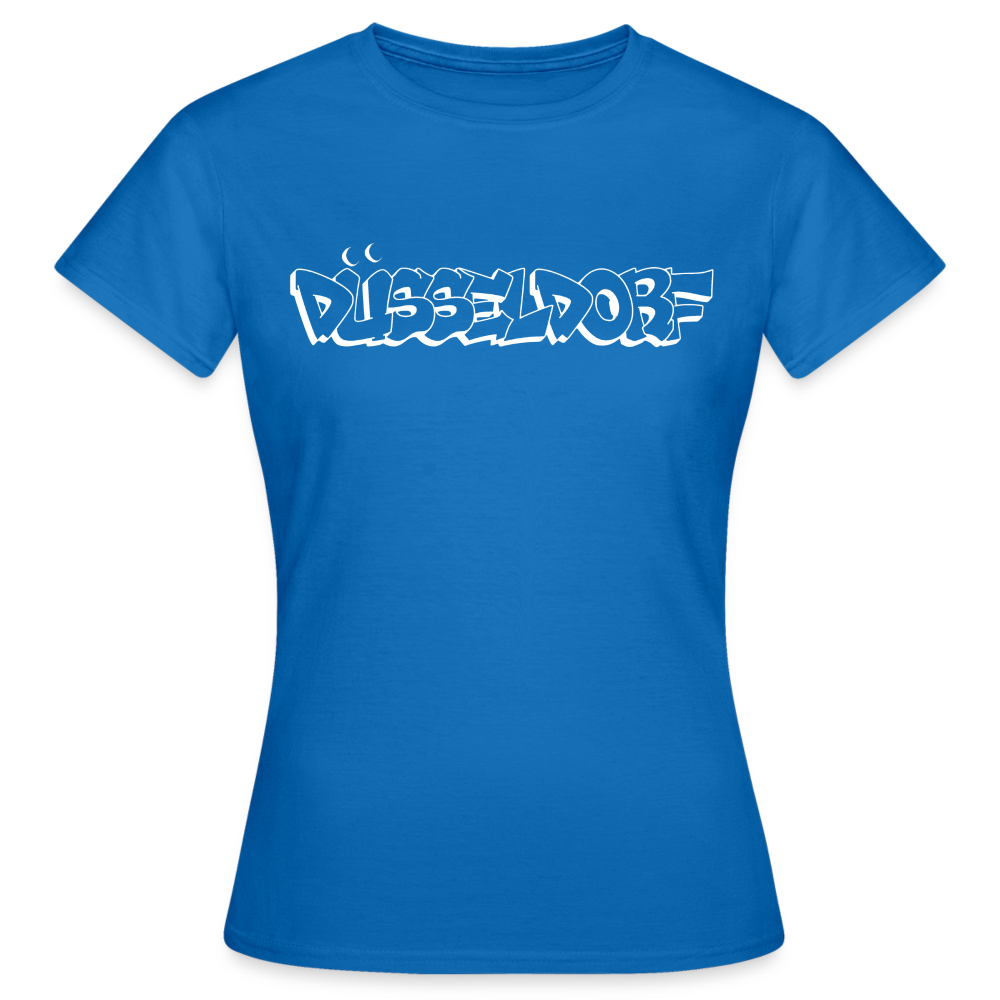 T-Shirt Ladies Düsseldorf "Graffiti" Bright Edition - royal blue