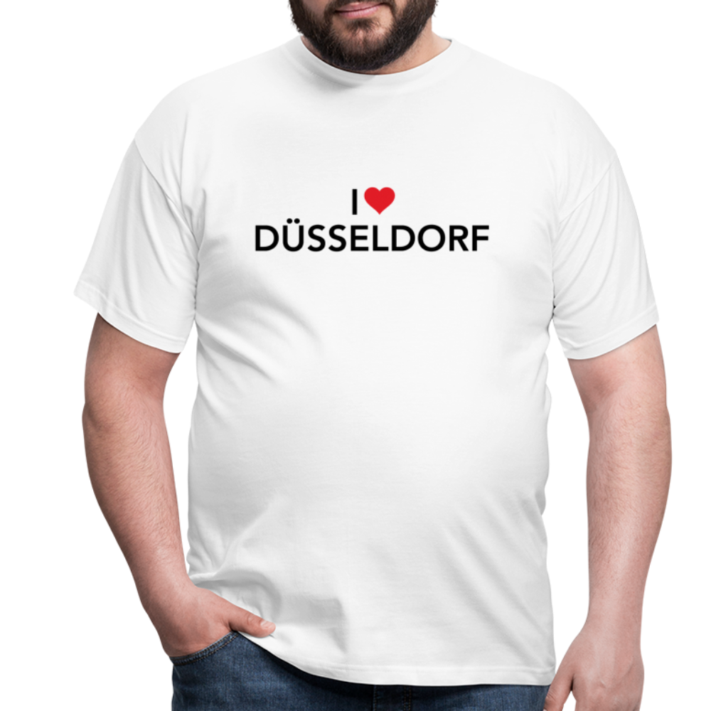 T-Shirt "I Love Düsseldorf" - white