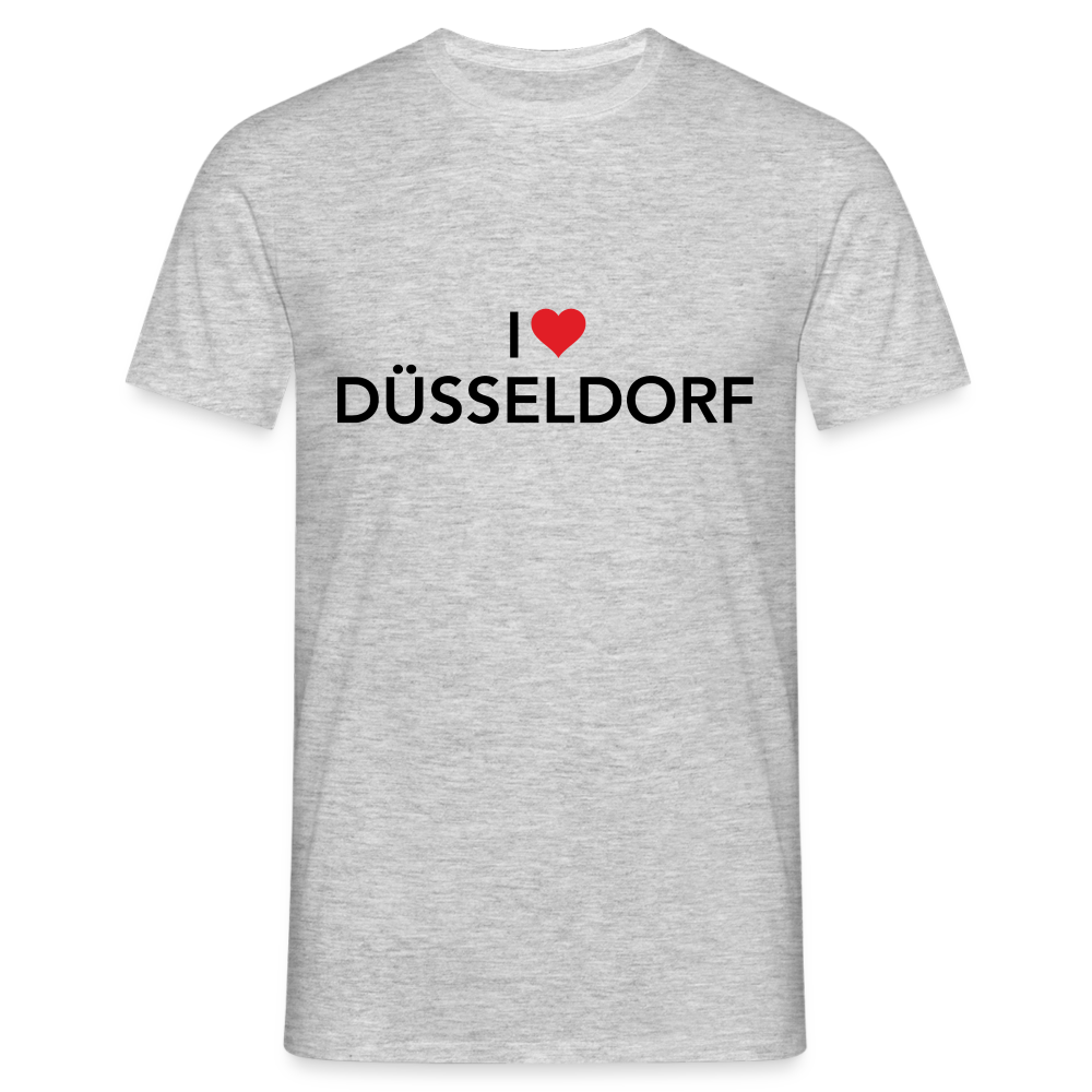 T-Shirt "I Love Düsseldorf" - heather grey