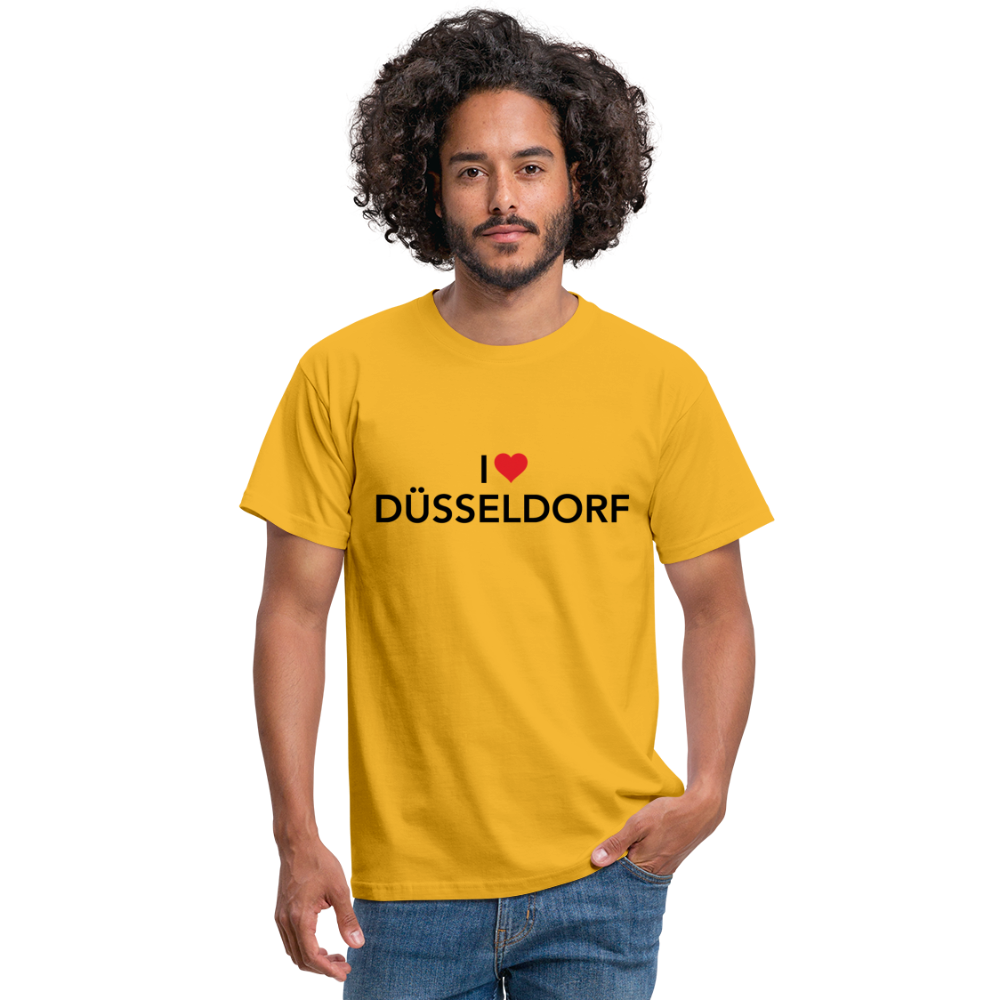 T-Shirt "I Love Düsseldorf" - yellow