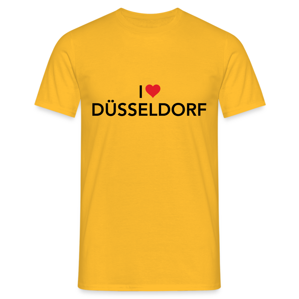 T-Shirt "I Love Düsseldorf" - yellow