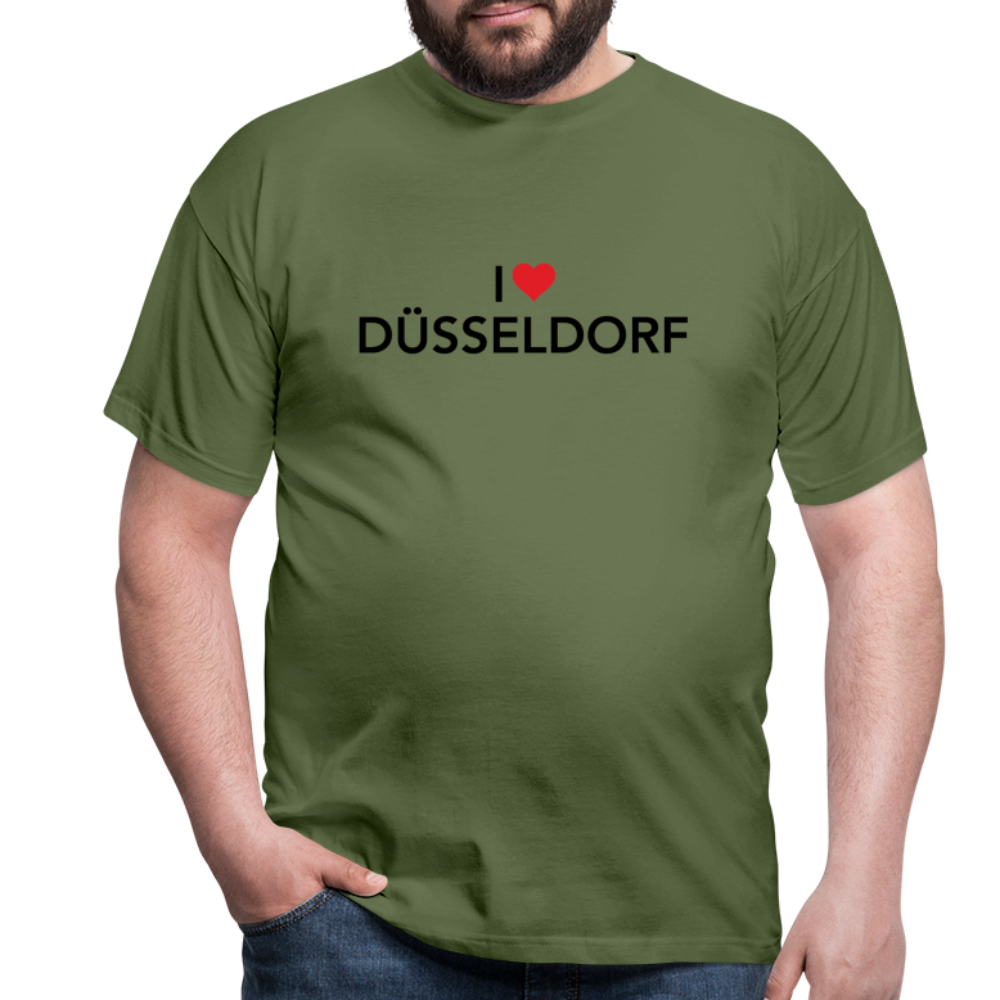 T-Shirt "I Love Düsseldorf" - military green