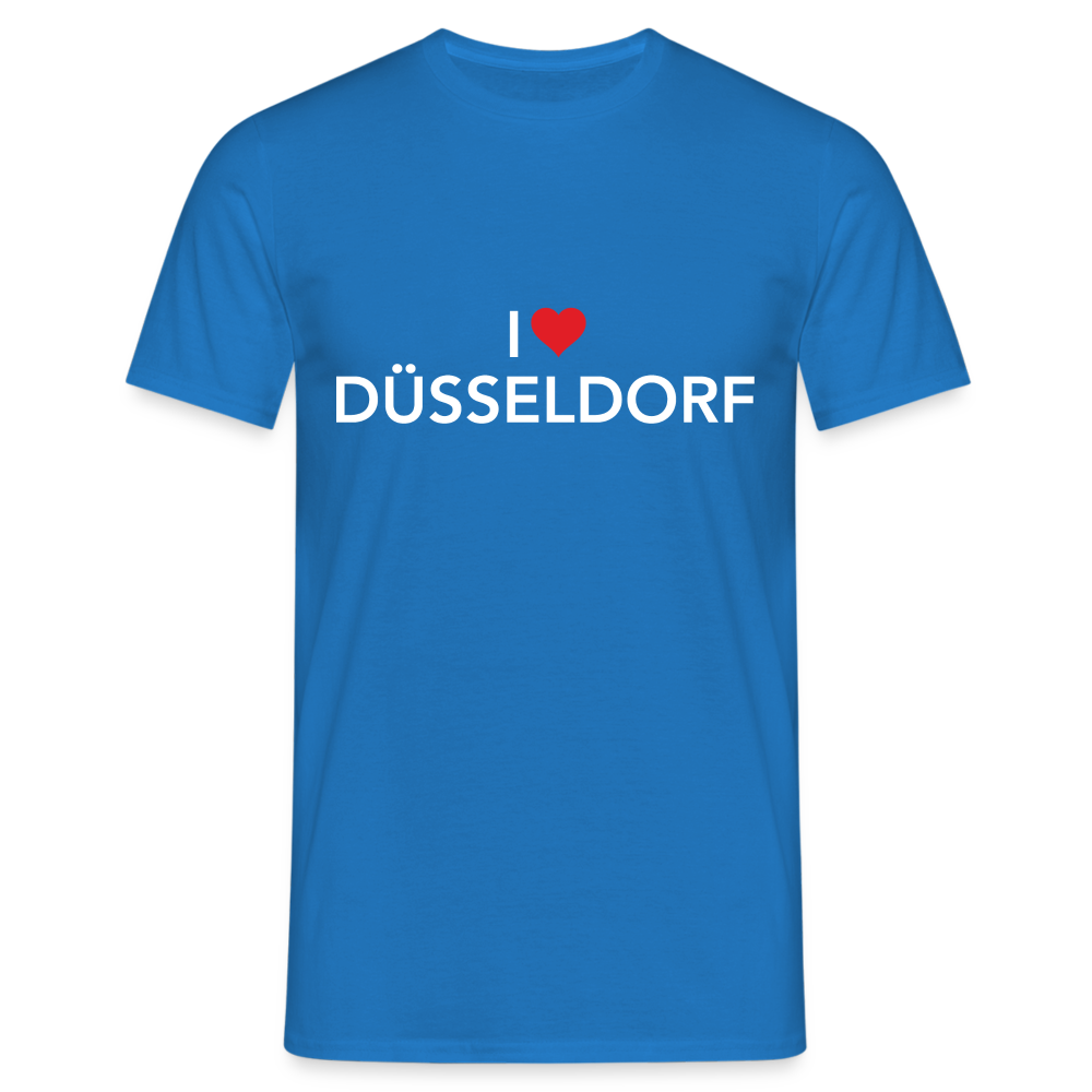 T-Shirt "I Love Düsseldorf" Bright Edition - royal blue