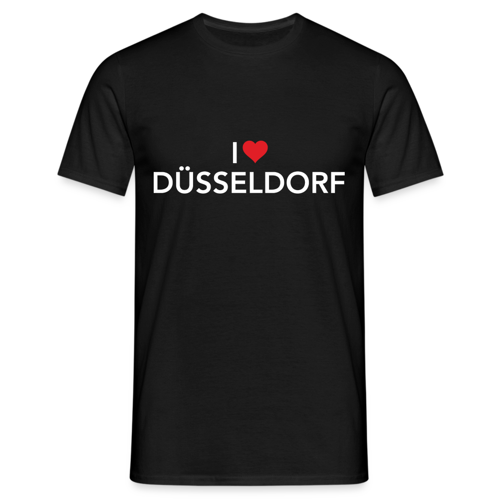 T-Shirt "I Love Düsseldorf" Bright Edition - black