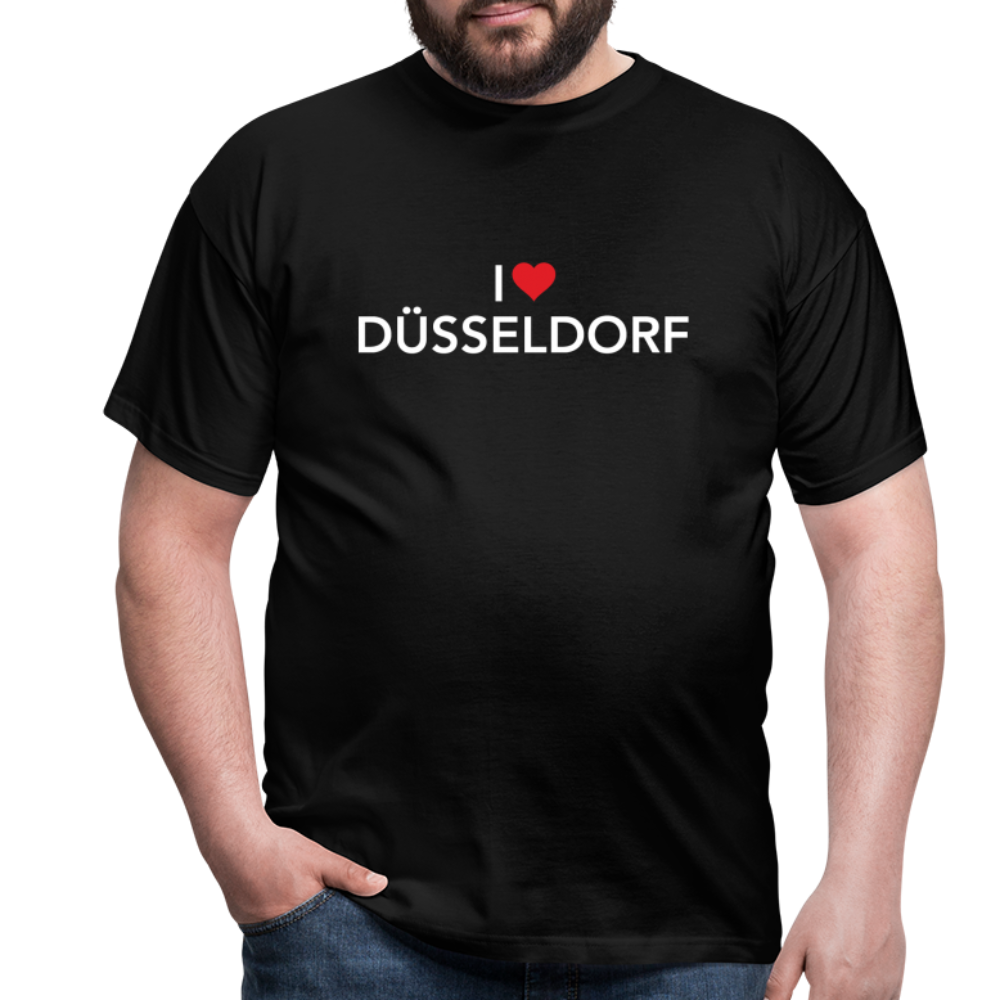 T-Shirt "I Love Düsseldorf" Bright Edition - black