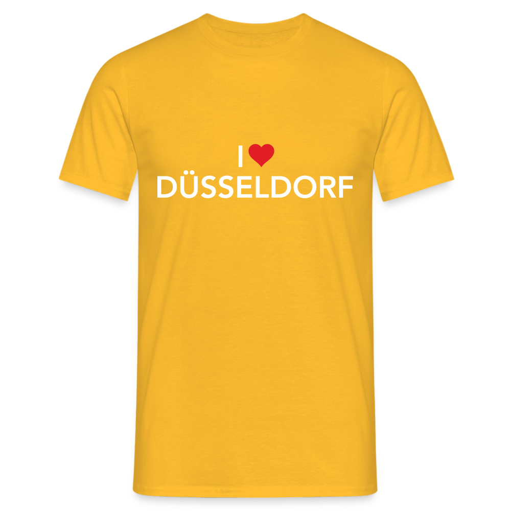 T-Shirt "I Love Düsseldorf" Bright Edition - yellow