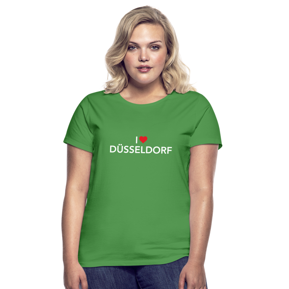 T-Shirt Ladies "I Love Düsseldorf" Bright Edition - kelly green