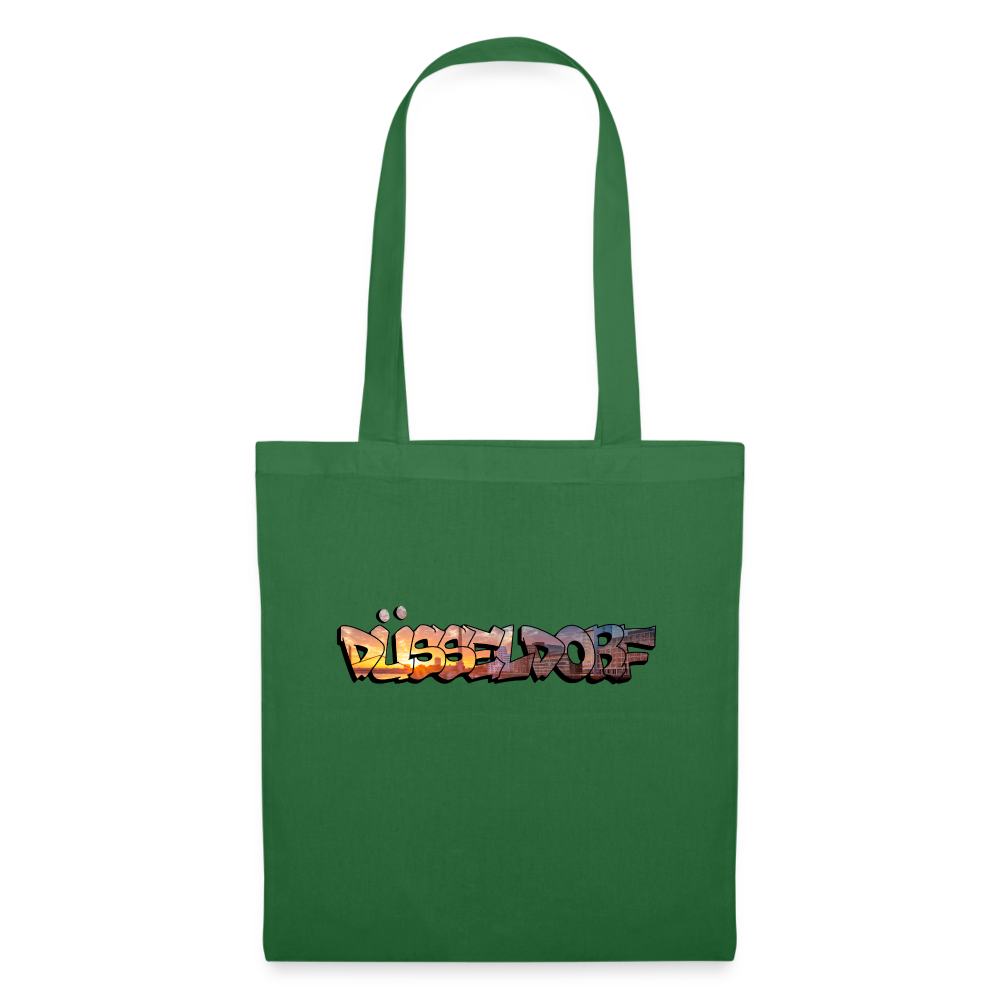 Tote Bag Düsseldorf "Skyline Sunset" - evergreen