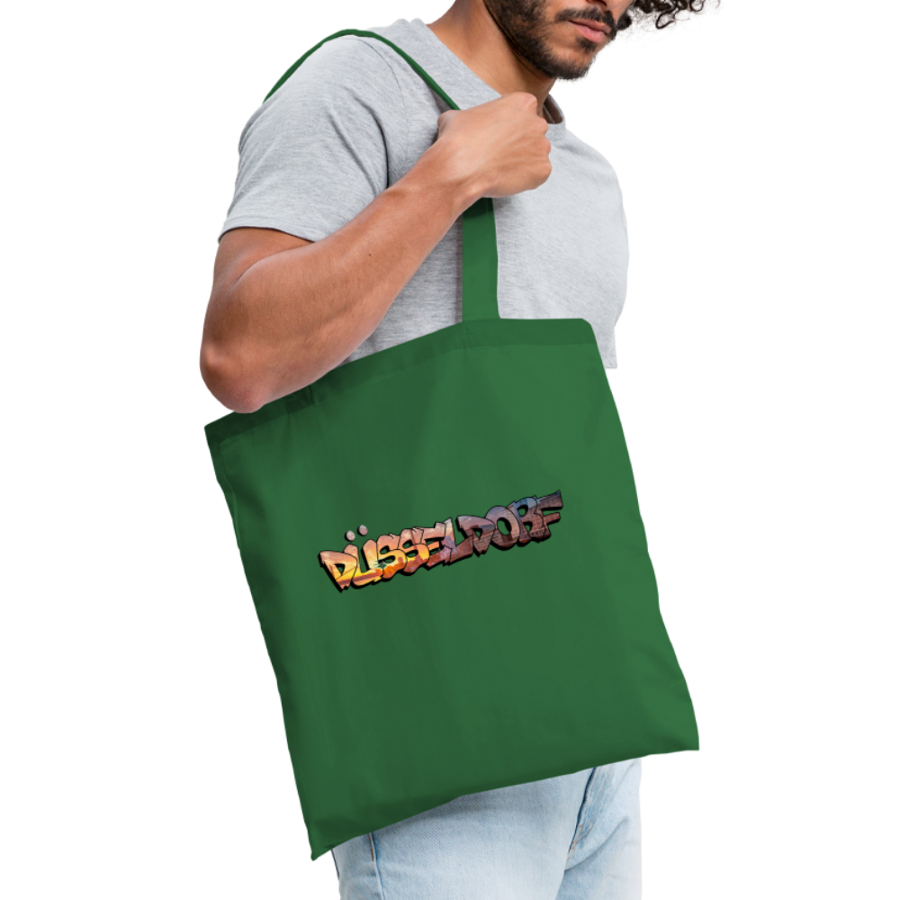 Tote Bag Düsseldorf "Skyline Sunset" - evergreen