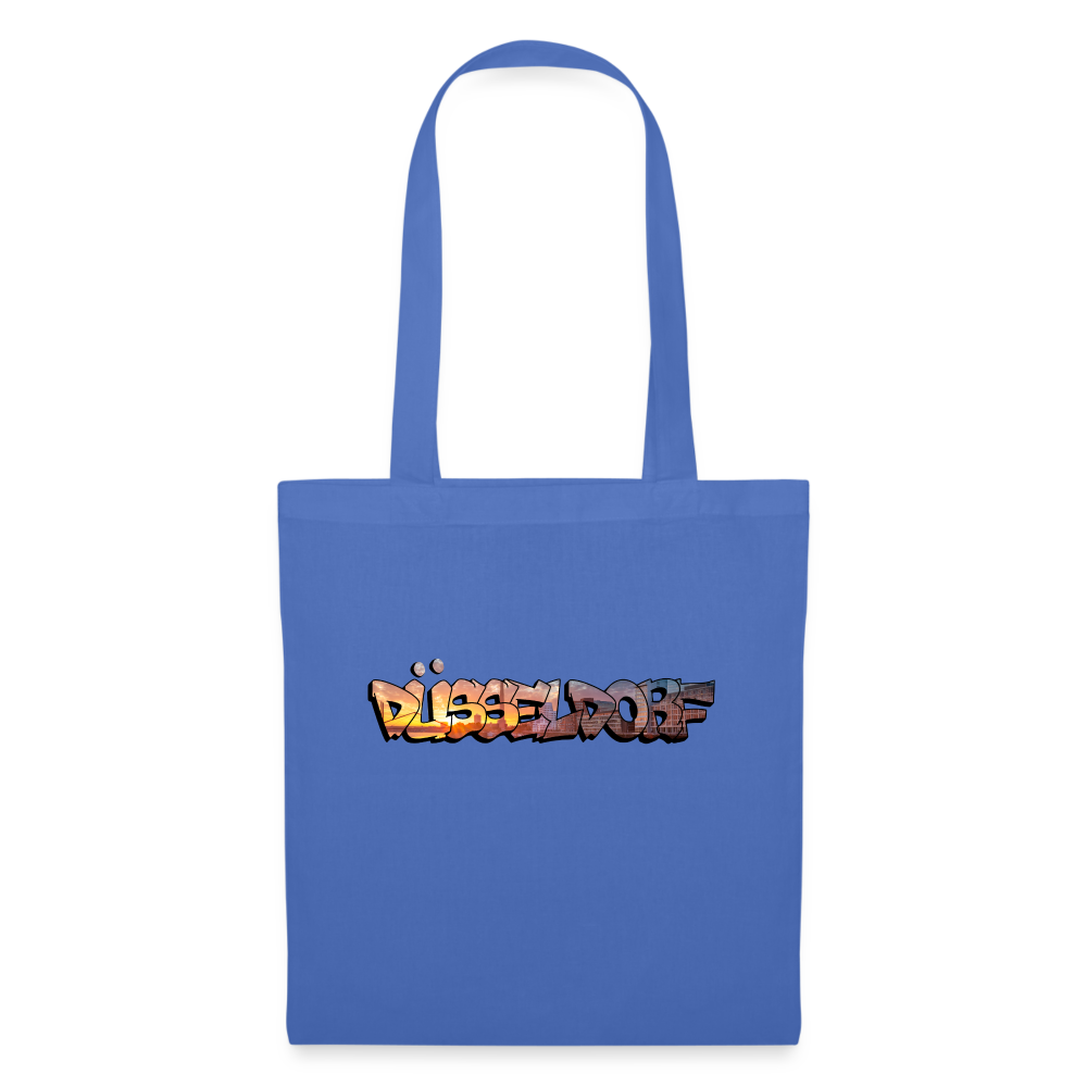 Tote Bag Düsseldorf "Skyline Sunset" - light blue