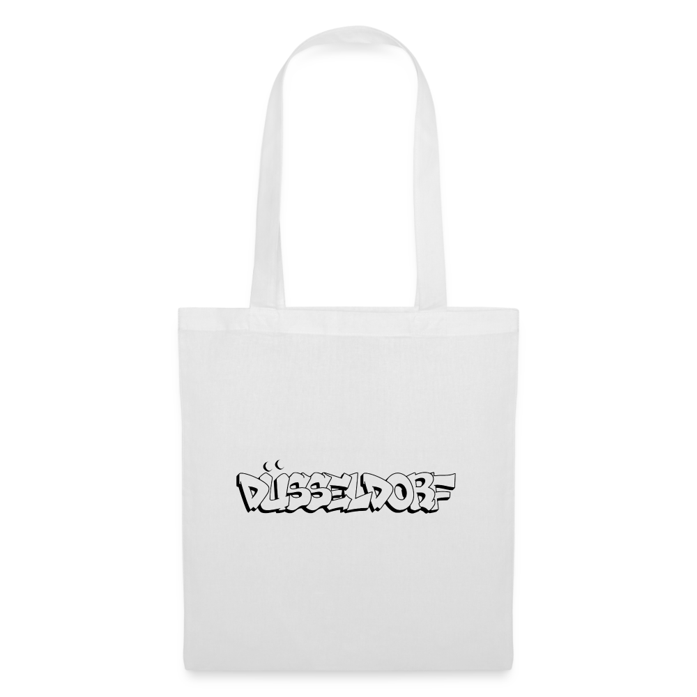 Tote Bag Düsseldorf "Graffiti" - white