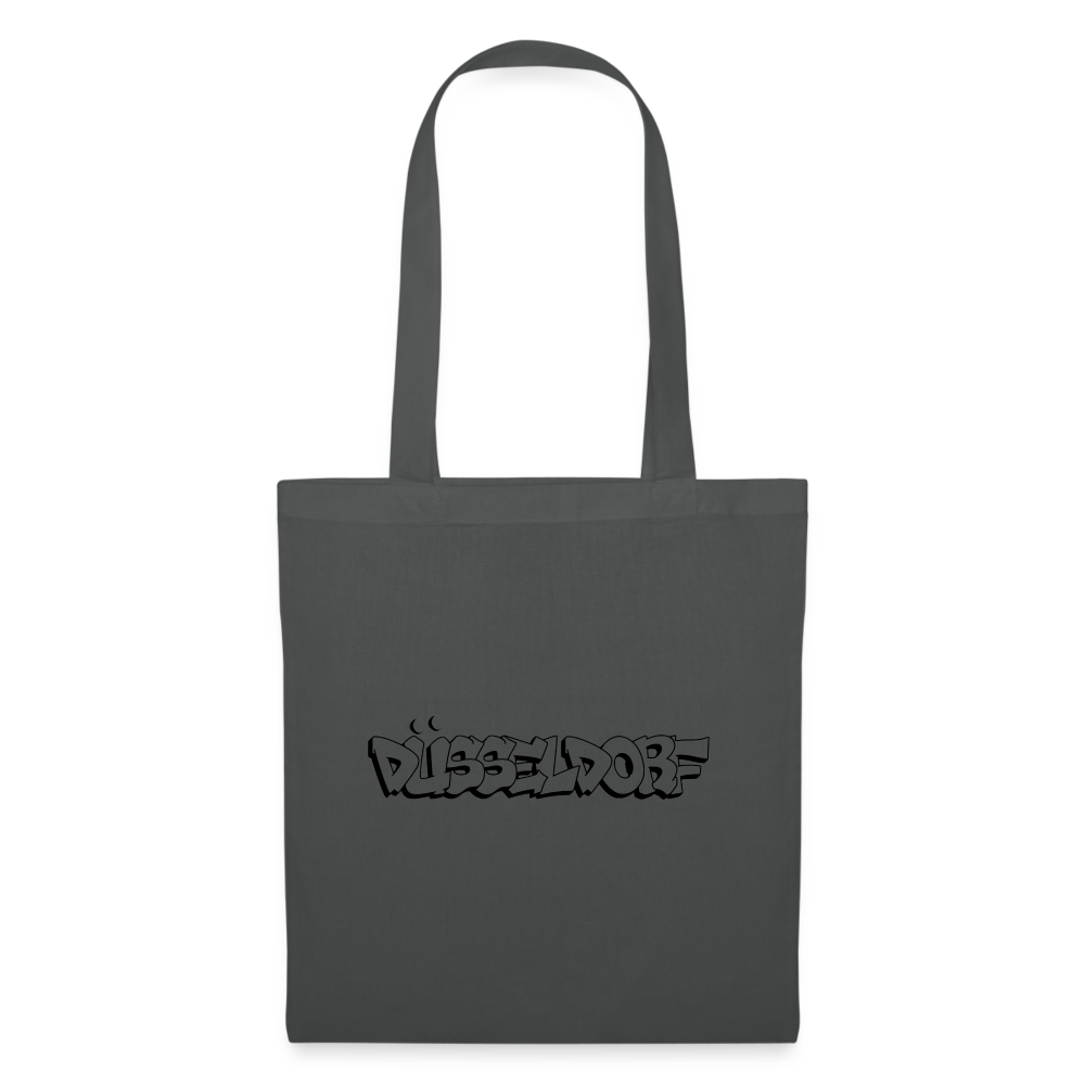 Tote Bag Düsseldorf "Graffiti" - graphite grey