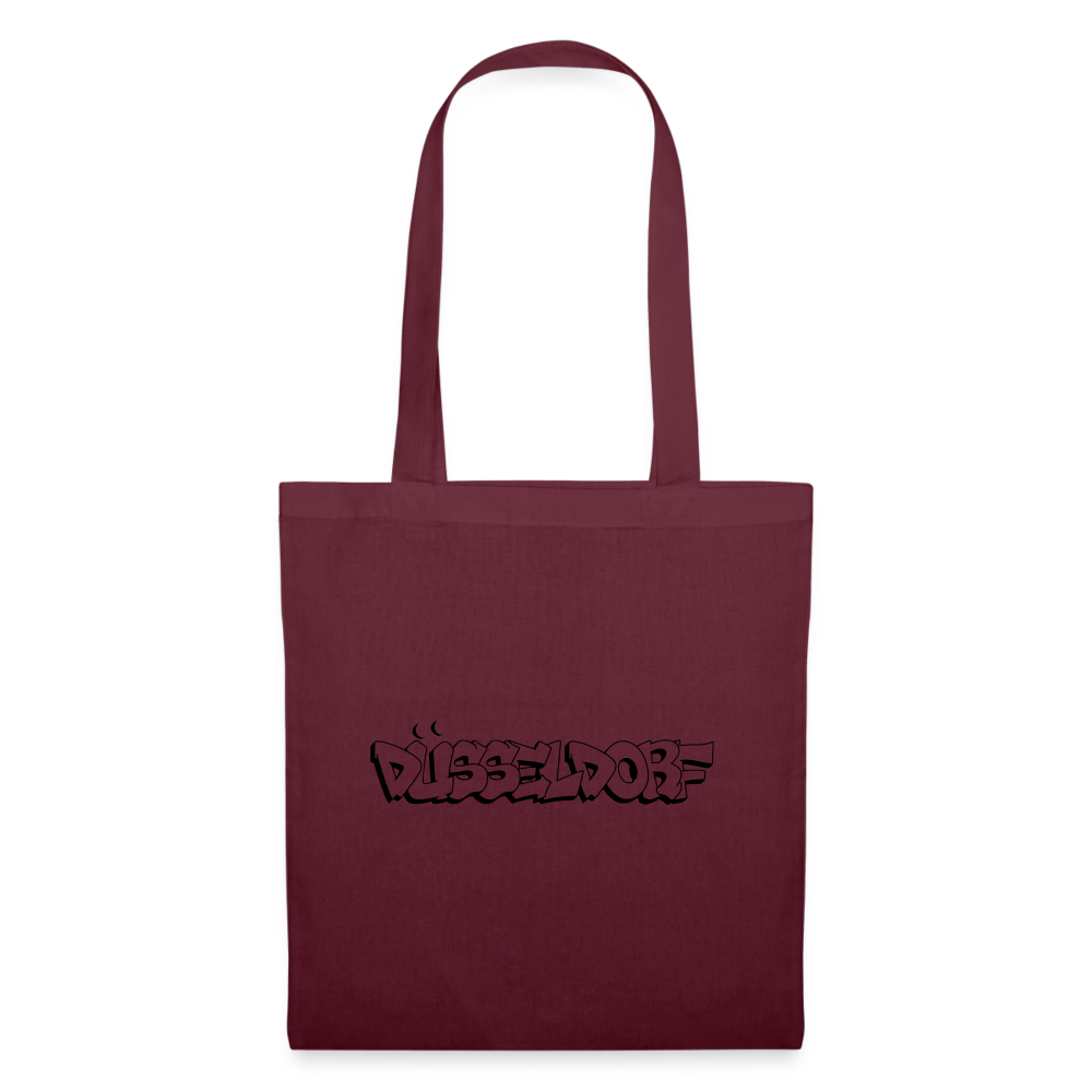 Tote Bag Düsseldorf "Graffiti" - burgundy