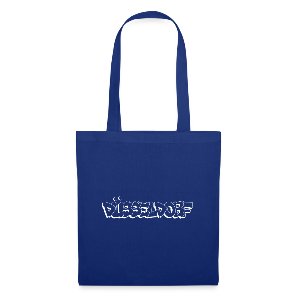Tote Bag Düsseldorf "Graffiti" Bright Edition - royal blue