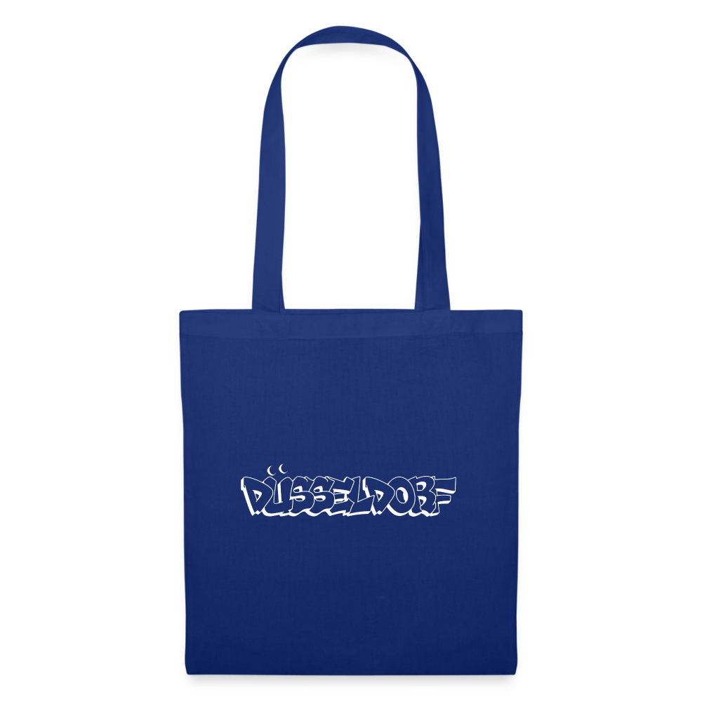 Tote Bag Düsseldorf "Graffiti" Bright Edition - royal blue