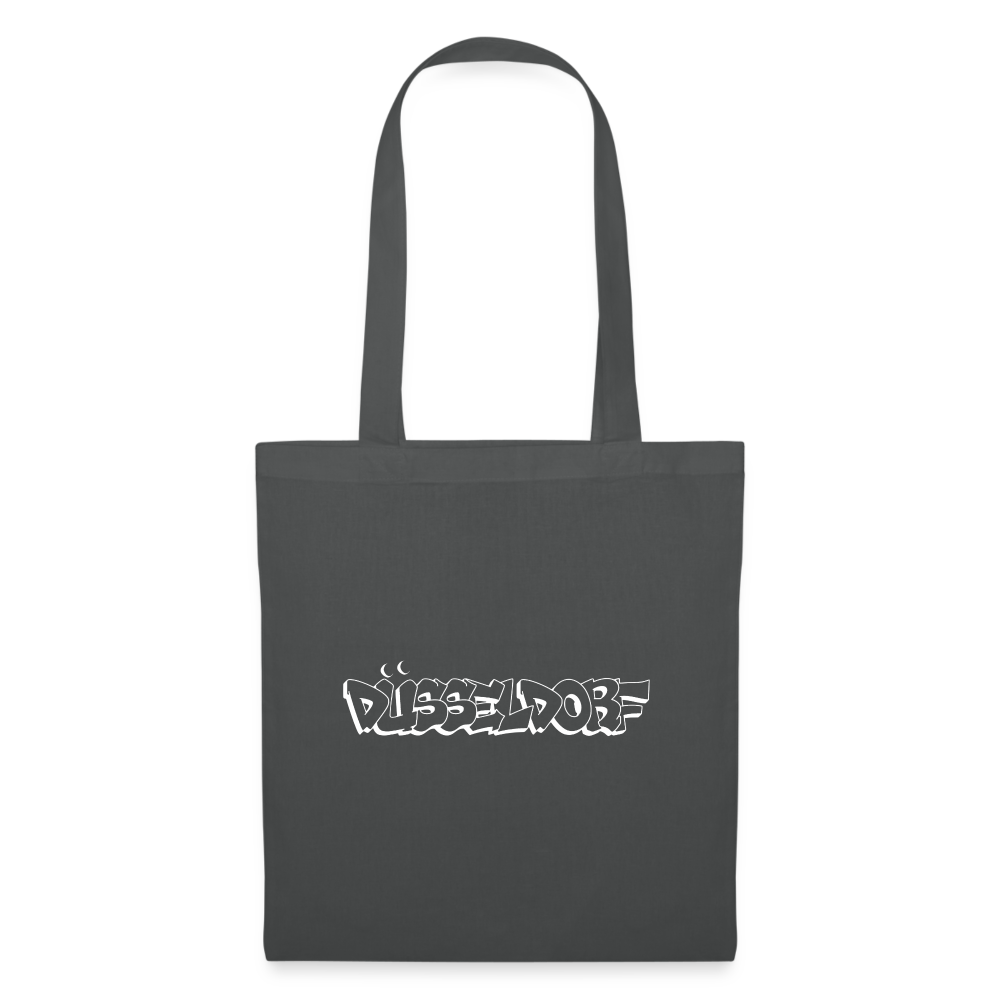 Tote Bag Düsseldorf "Graffiti" Bright Edition - graphite grey