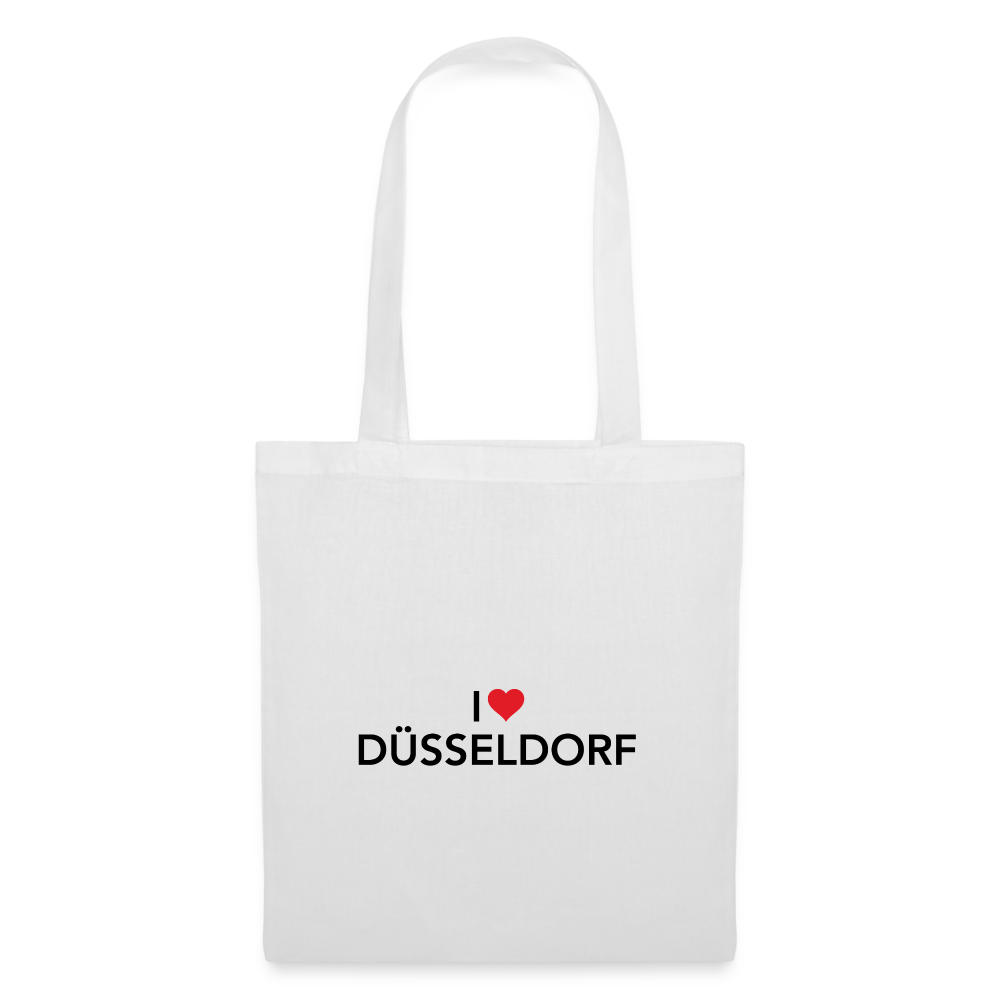 Tote Bag "I Love Düsseldorf" Bright Edition - white