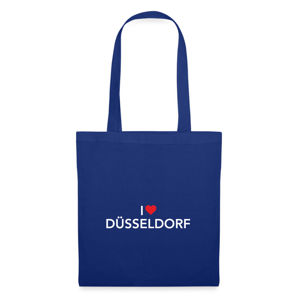 Tote Bag "I Love Düsseldorf" - royal blue