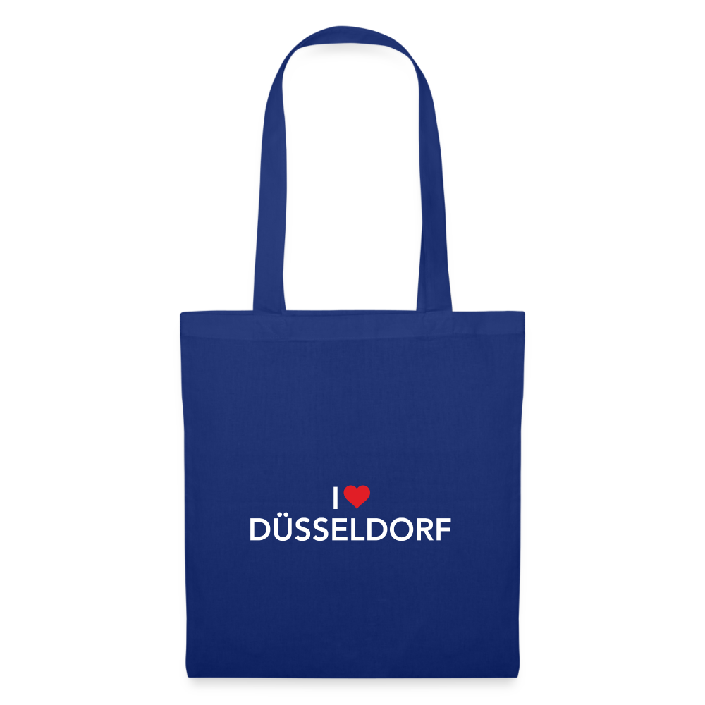 Tote Bag "I Love Düsseldorf" - royal blue
