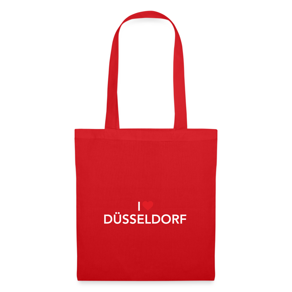 Tote Bag "I Love Düsseldorf" - red