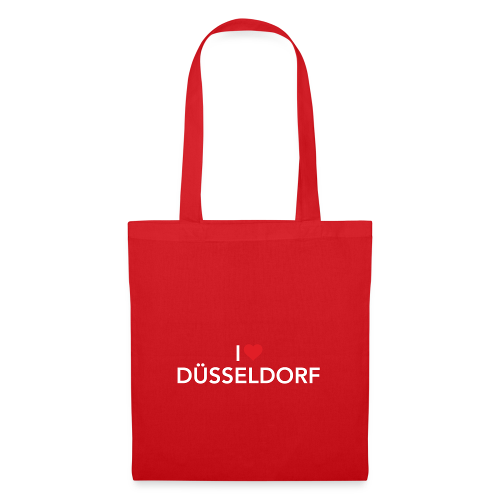Tote Bag "I Love Düsseldorf" - red