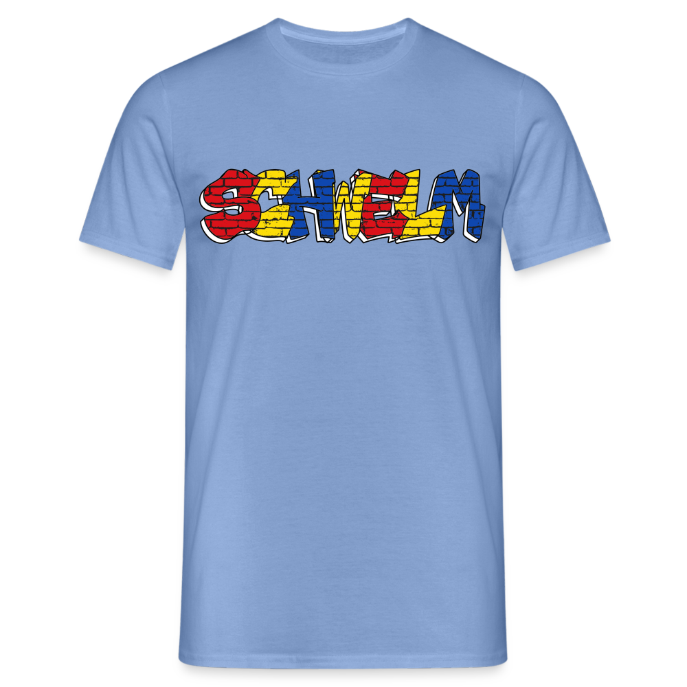 T-Shirt Schwelm "Graffiti" Wappen - carolina blue