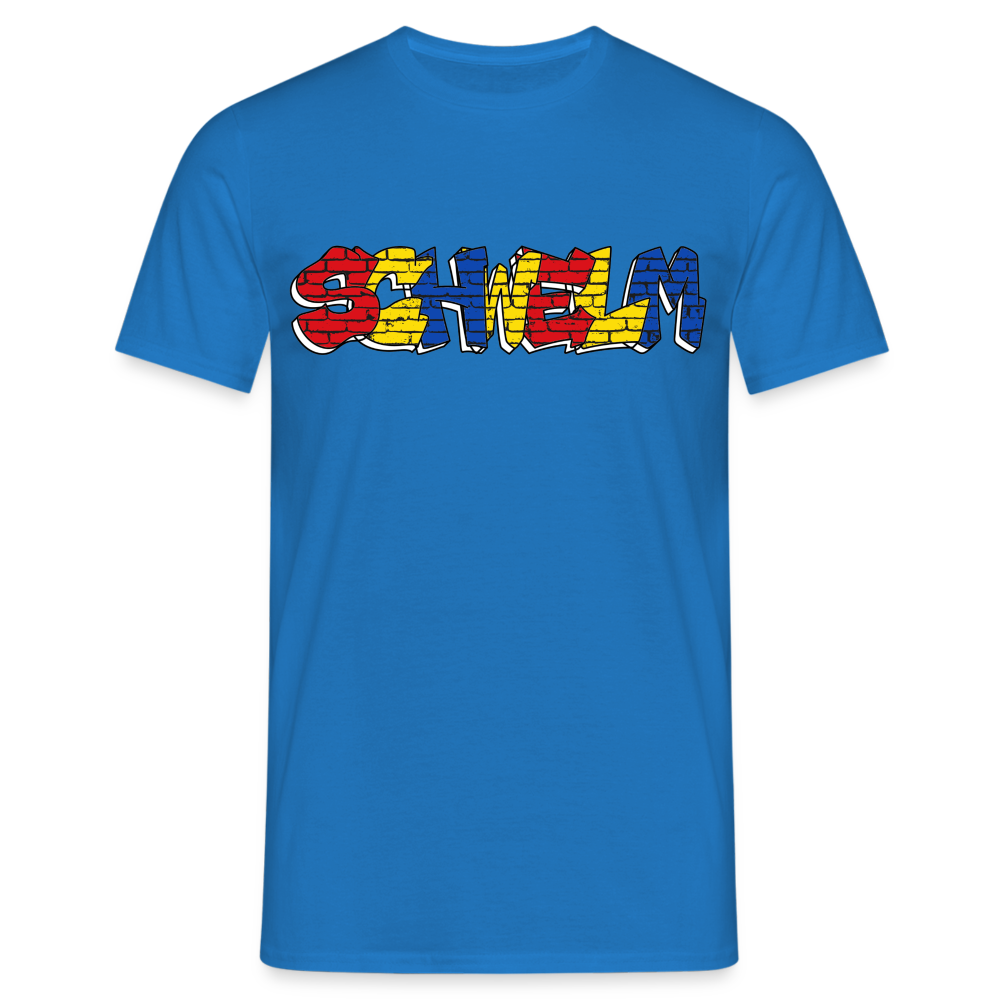 T-Shirt Schwelm "Graffiti" Wappen - royal blue