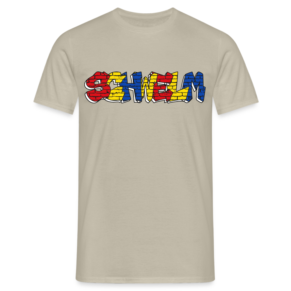 T-Shirt Schwelm "Graffiti" Wappen - sand beige