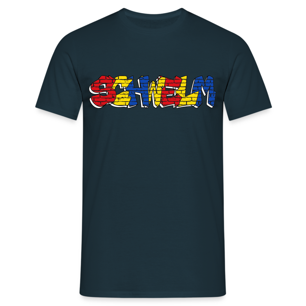 T-Shirt Schwelm "Graffiti" Wappen - navy