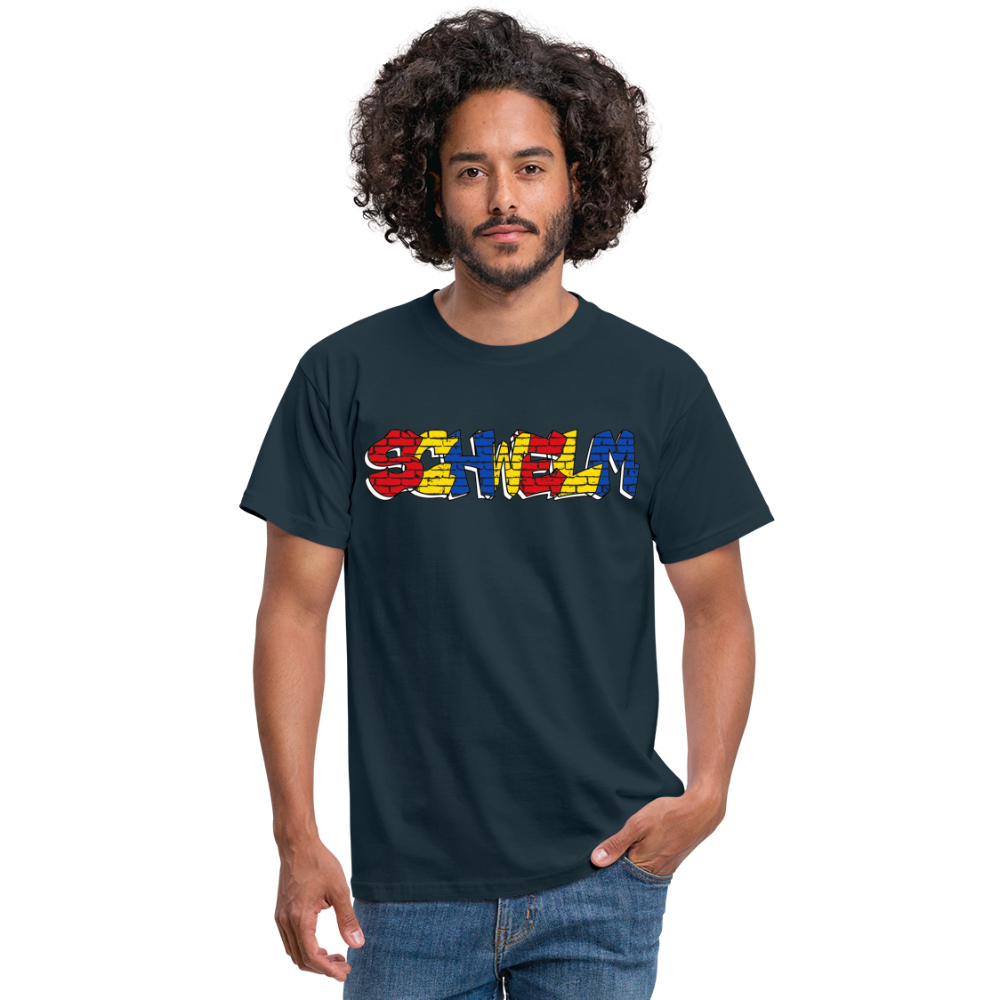 T-Shirt Schwelm "Graffiti" Wappen - navy