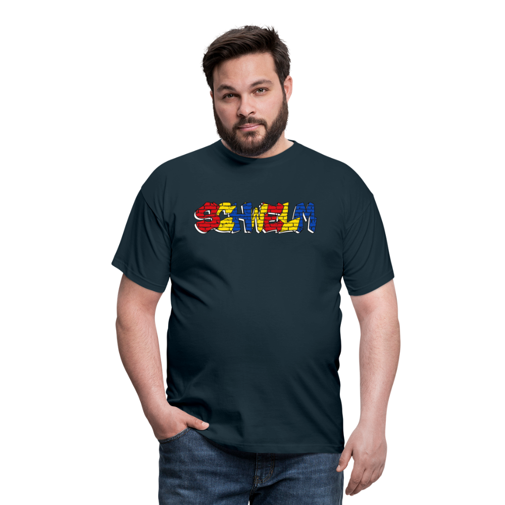 T-Shirt Schwelm "Graffiti" Wappen - navy