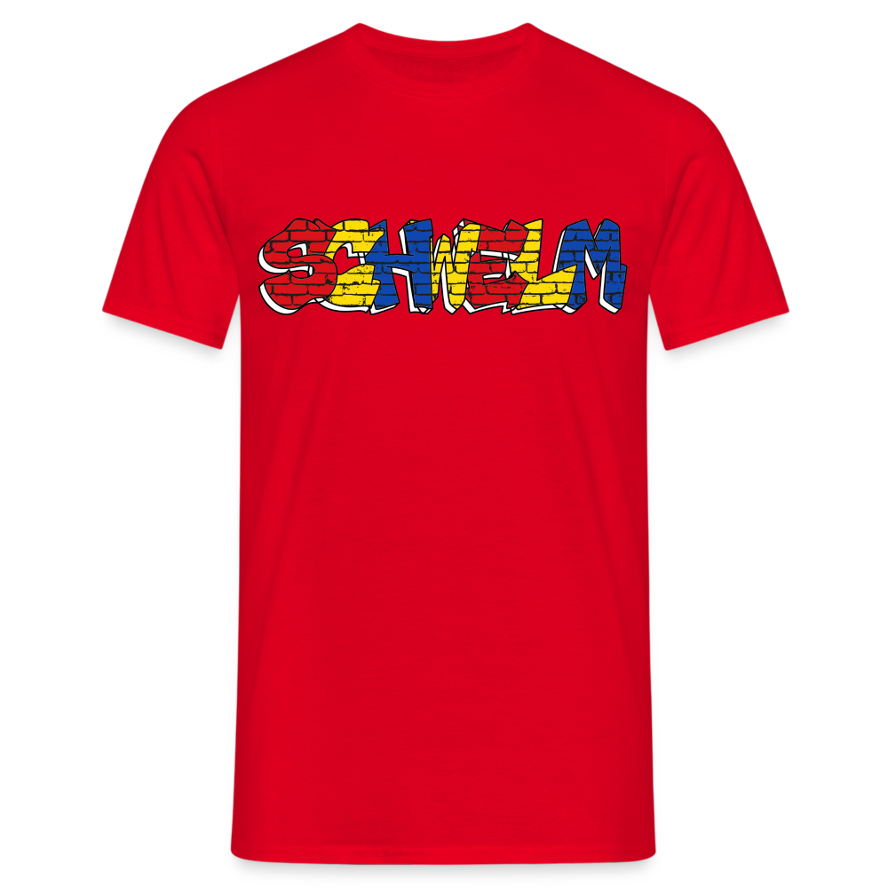 T-Shirt Schwelm "Graffiti" Wappen - red