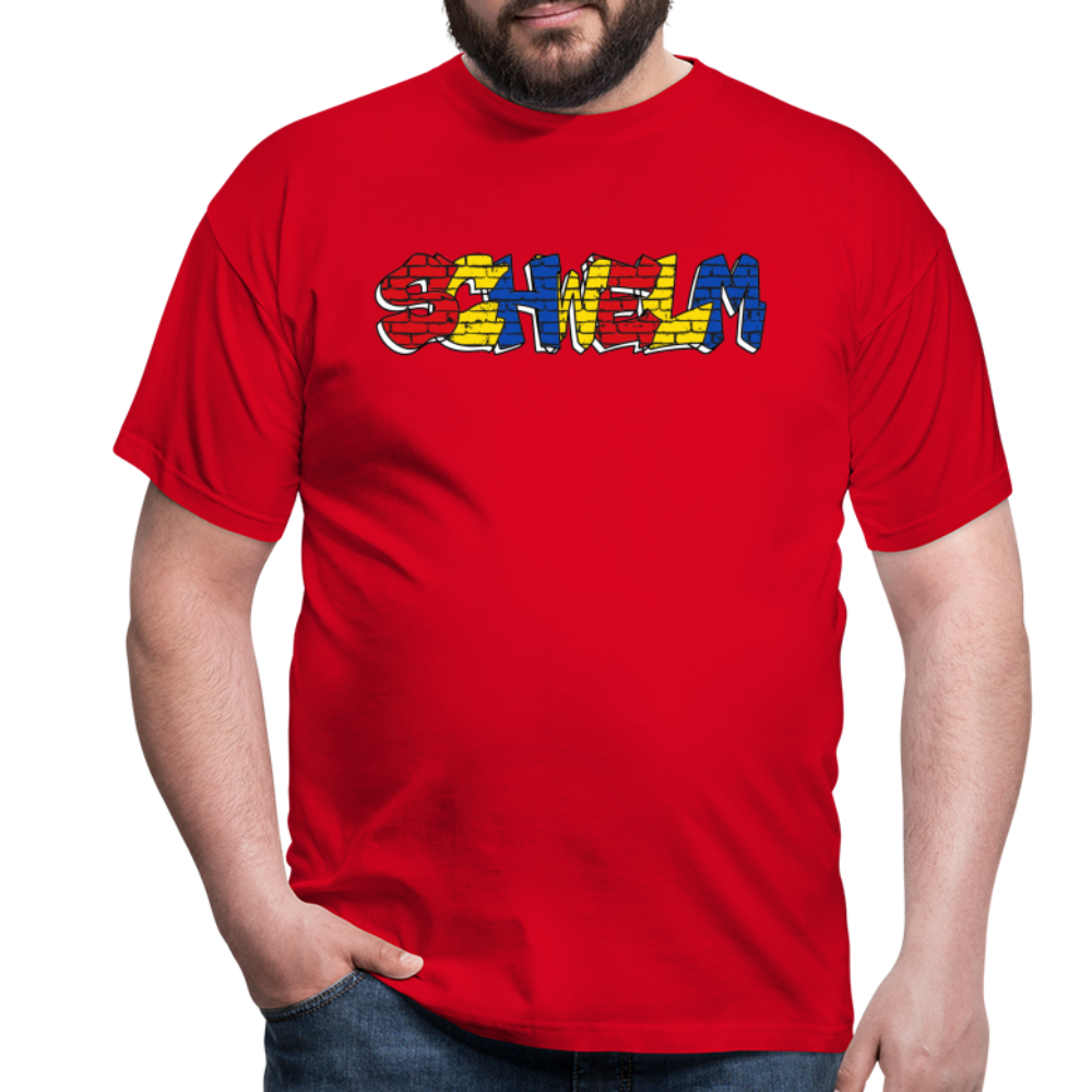 T-Shirt Schwelm "Graffiti" Wappen - red