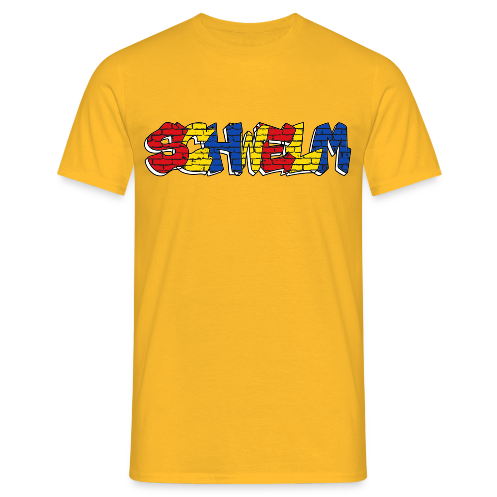 T-Shirt Schwelm "Graffiti" Wappen - yellow