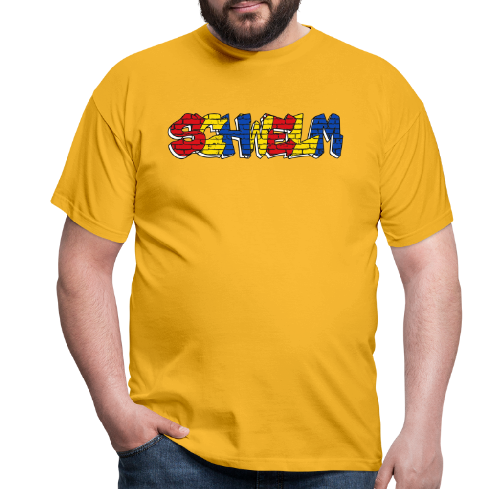 T-Shirt Schwelm "Graffiti" Wappen - yellow