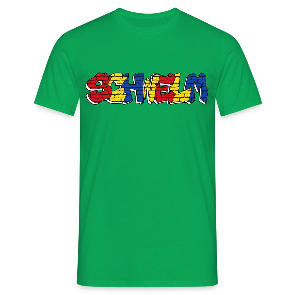 T-Shirt Schwelm "Graffiti" Wappen - kelly green