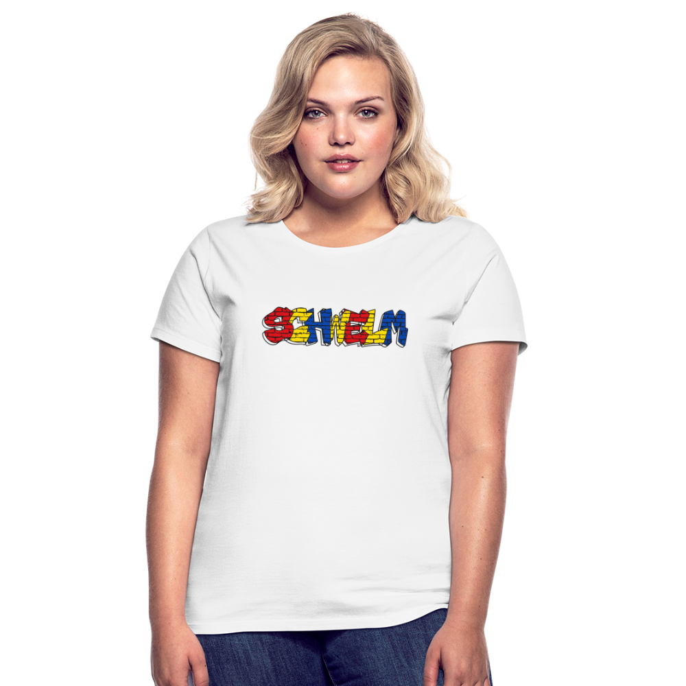 T-Shirt Ladies "Graffiti" Wappen Schwelm - white