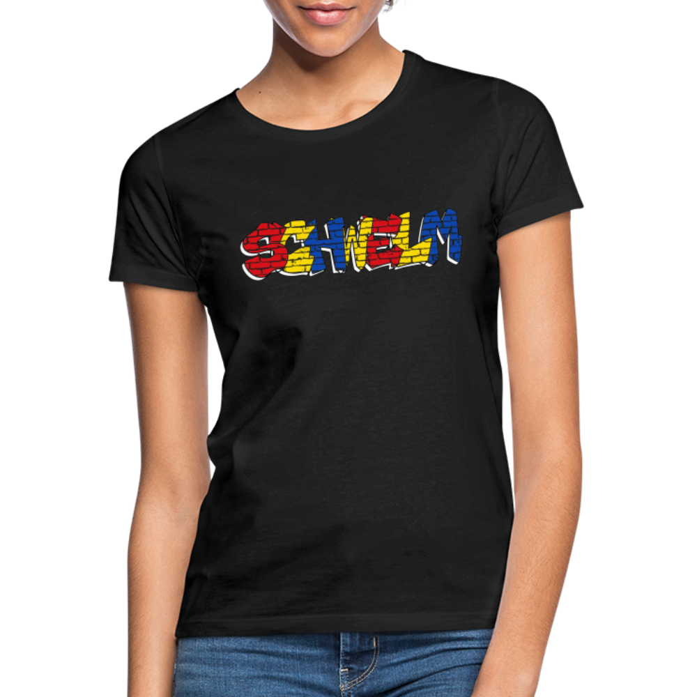 T-Shirt Ladies "Graffiti" Wappen Schwelm - black
