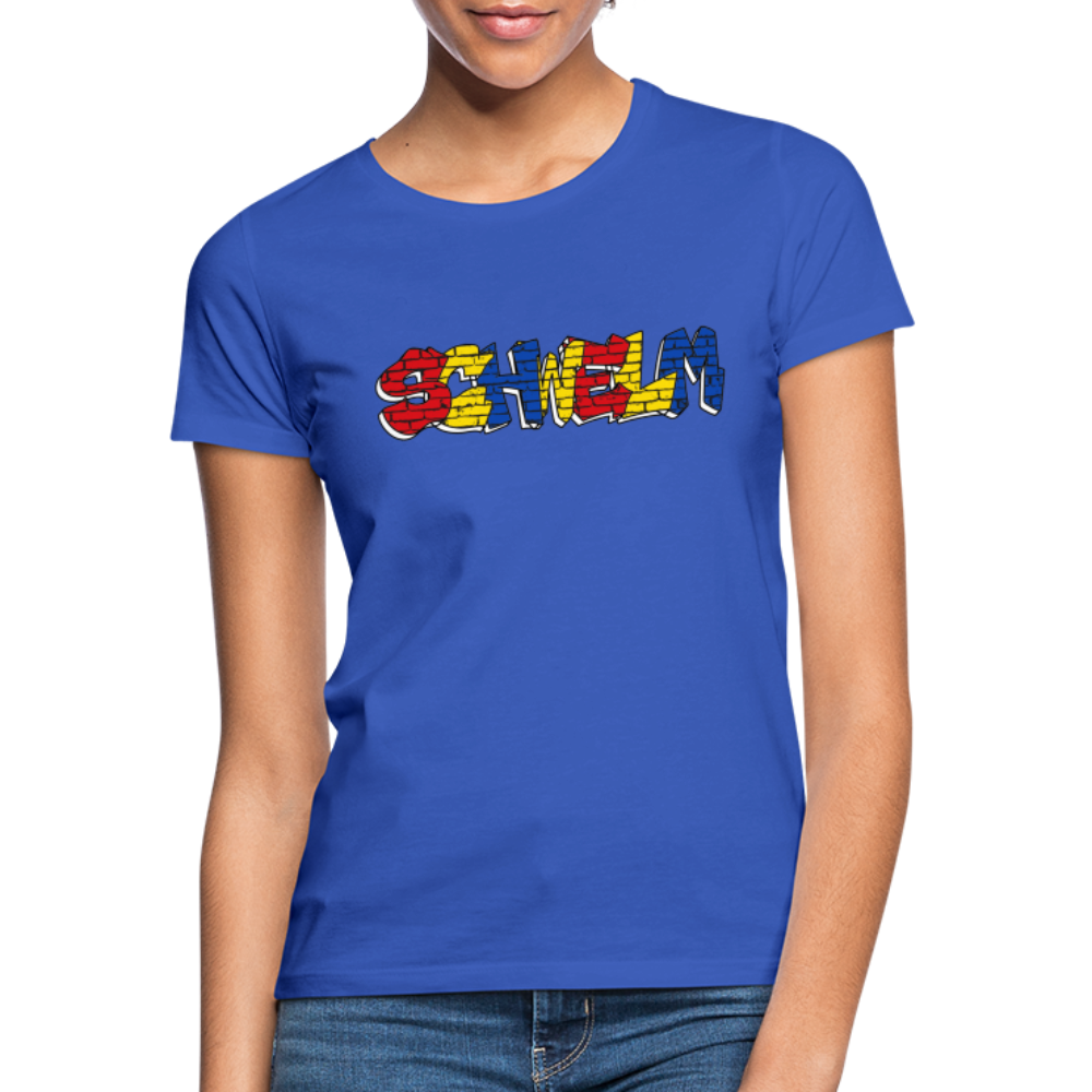 T-Shirt Ladies "Graffiti" Wappen Schwelm - royal blue