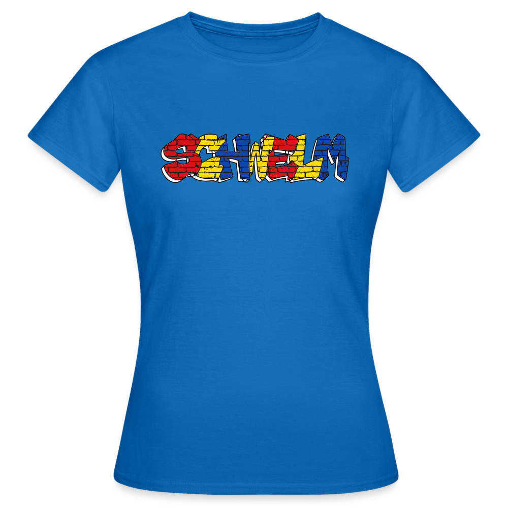 T-Shirt Ladies "Graffiti" Wappen Schwelm - royal blue