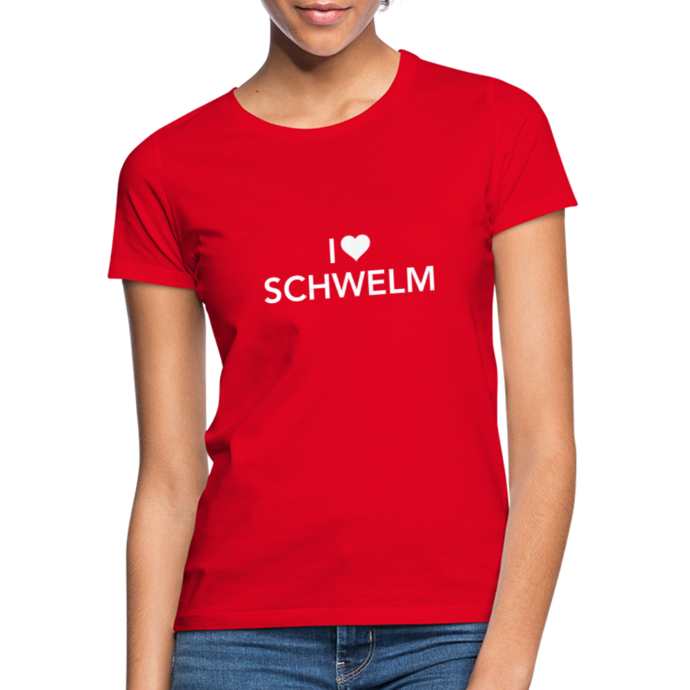 T-Shirt Ladies I Love Schwelm "Pink & Red Edition" - red