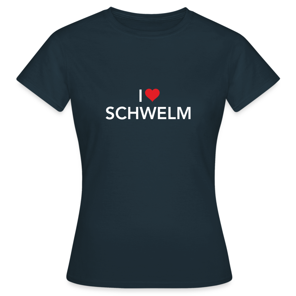 T-Shirt Ladies "I Love Schwelm" - navy