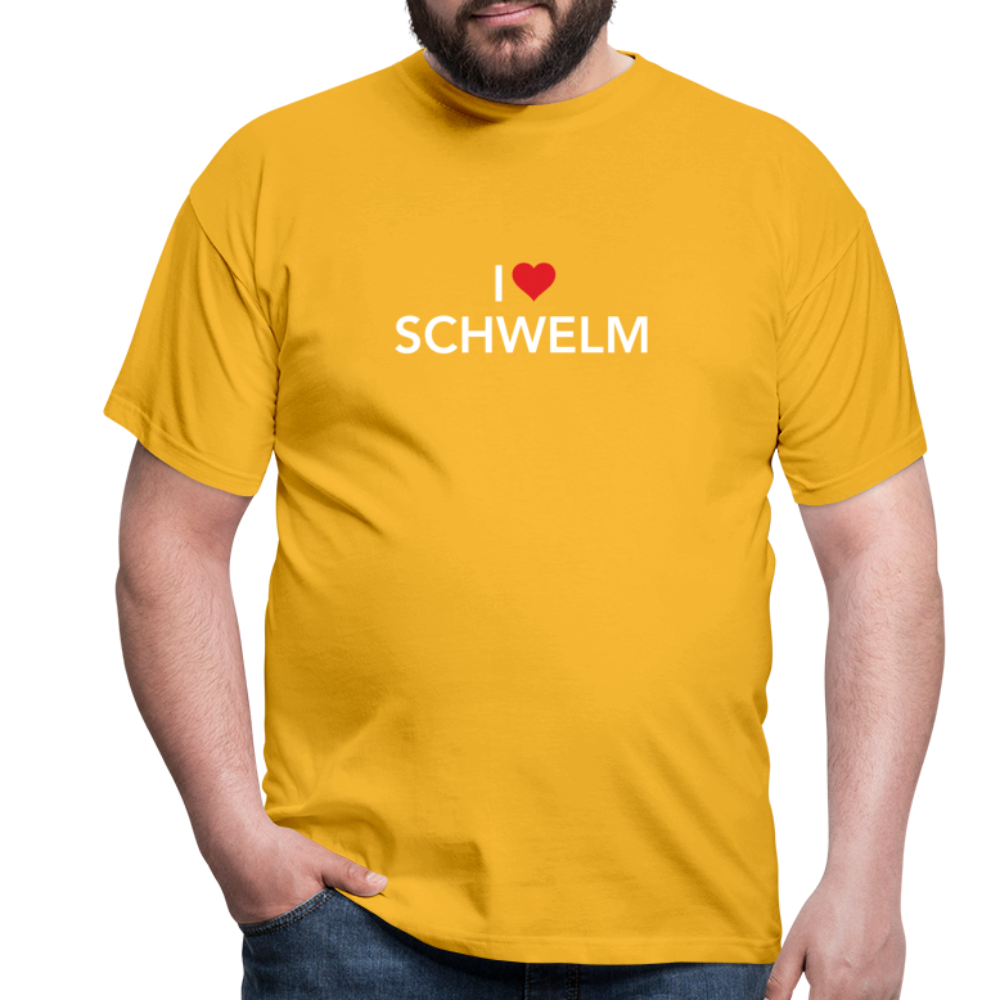 T-Shirt "I Love Schwelm" - yellow