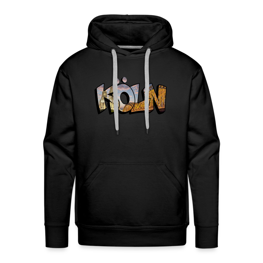 Hoodie Köln "Skyline Sunset" - black