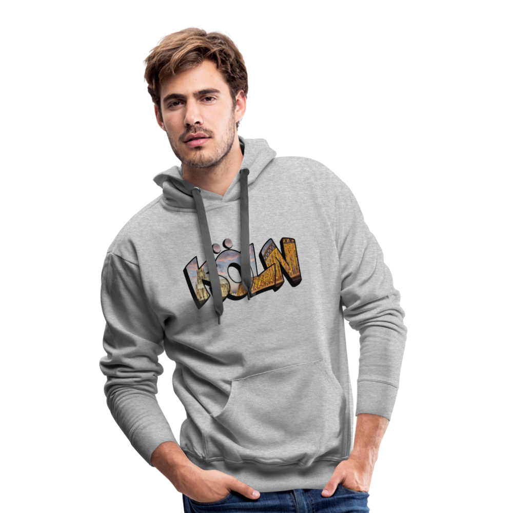 Hoodie Köln "Skyline Sunset" - heather grey