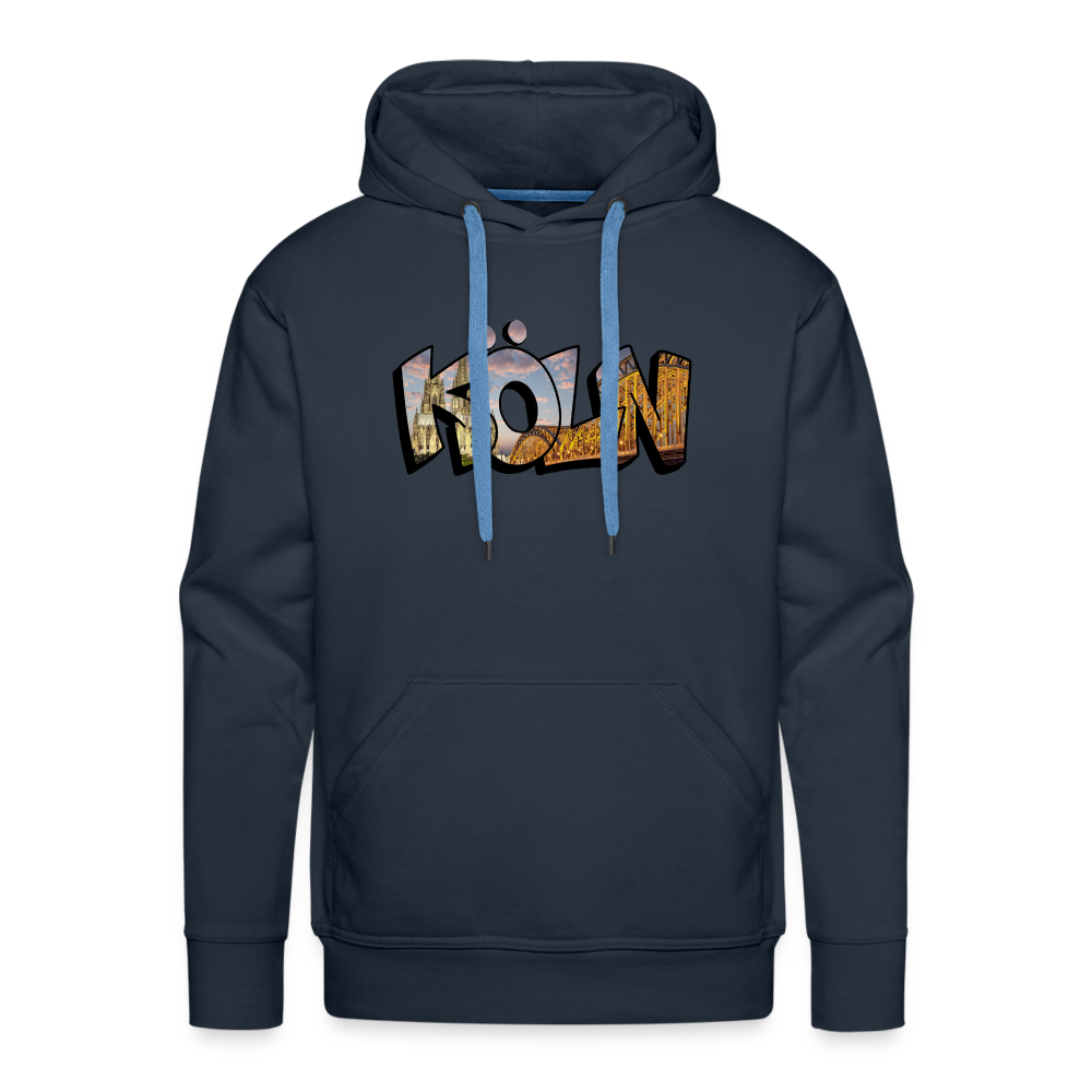 Hoodie Köln "Skyline Sunset" - navy