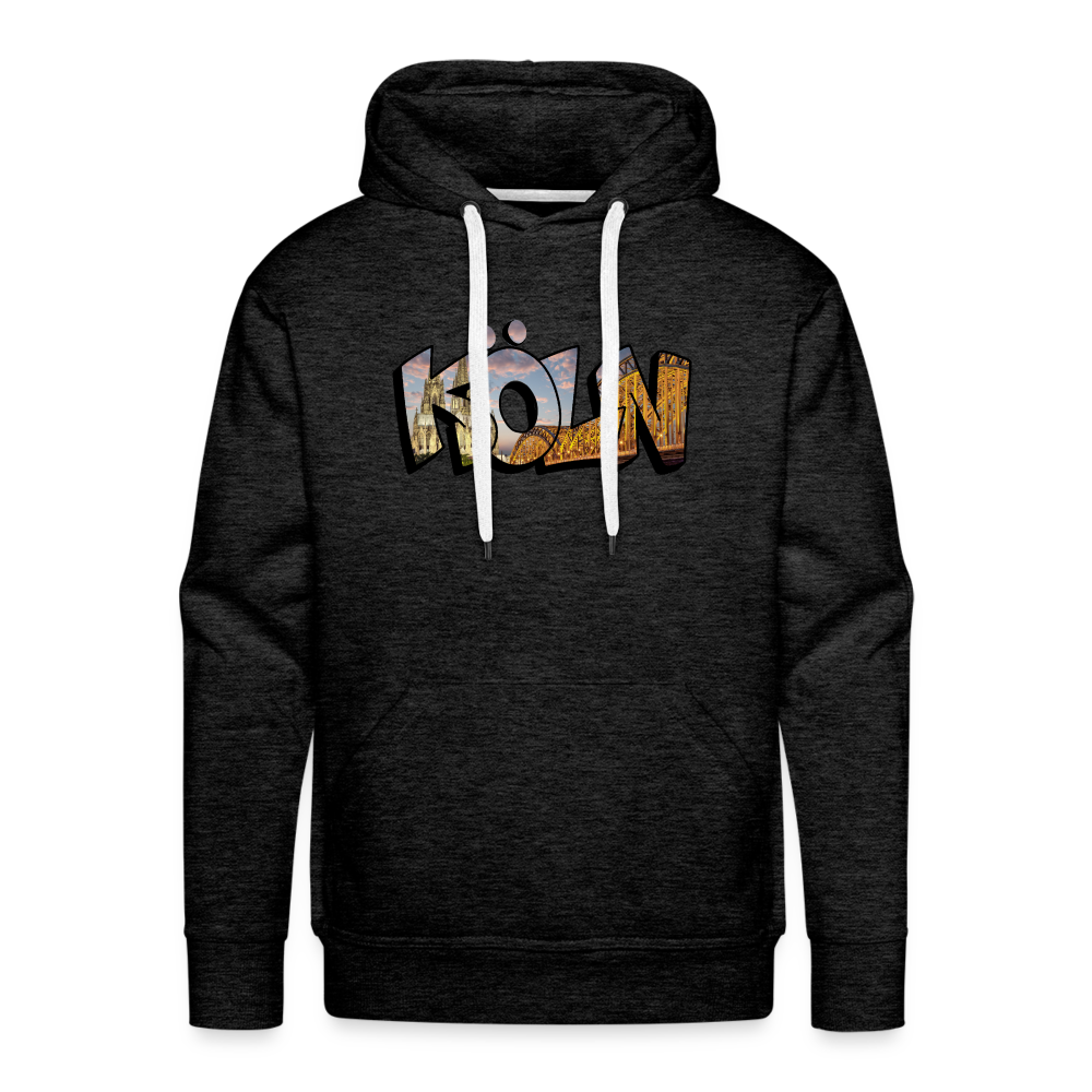 Hoodie Köln "Skyline Sunset" - charcoal grey