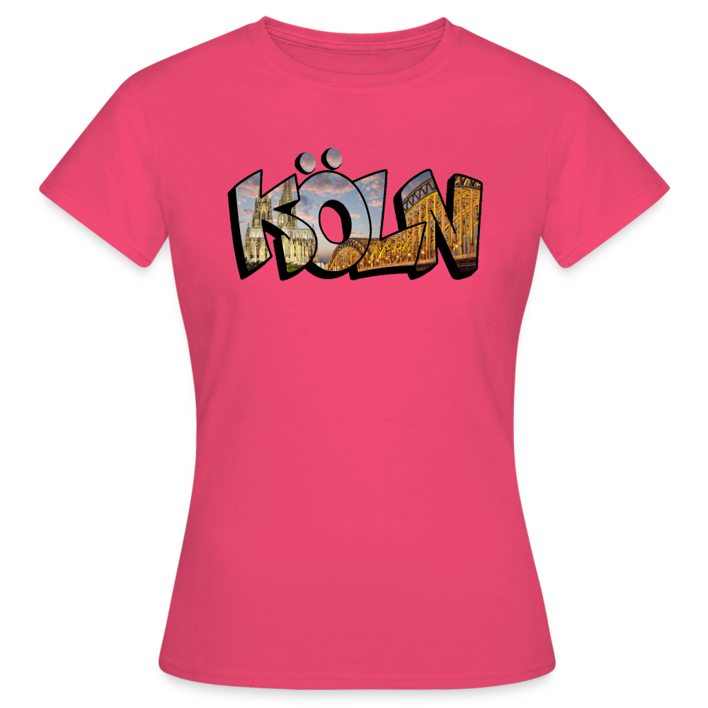 T-Shirt Ladies Köln "Skyline Sunset" - azalea