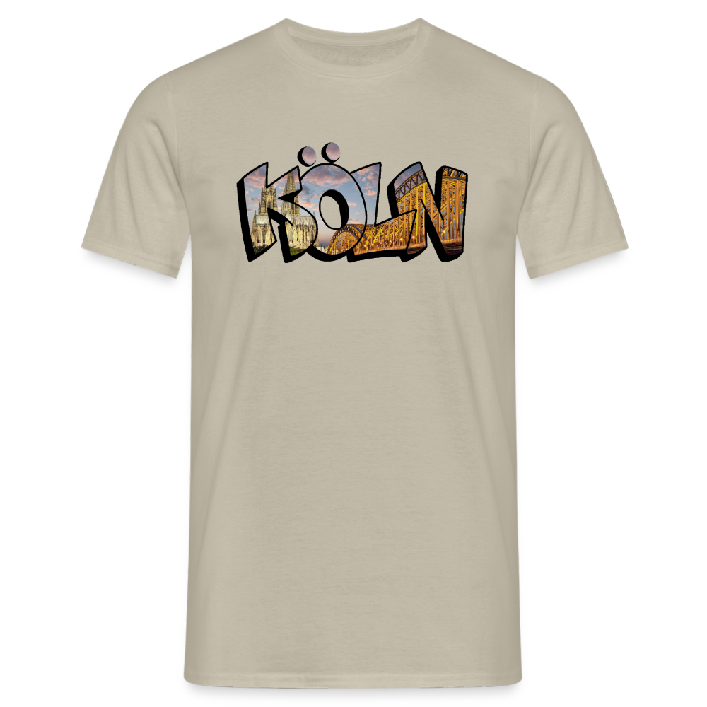 T-Shirt Köln "Skyline Sunset" - sand beige