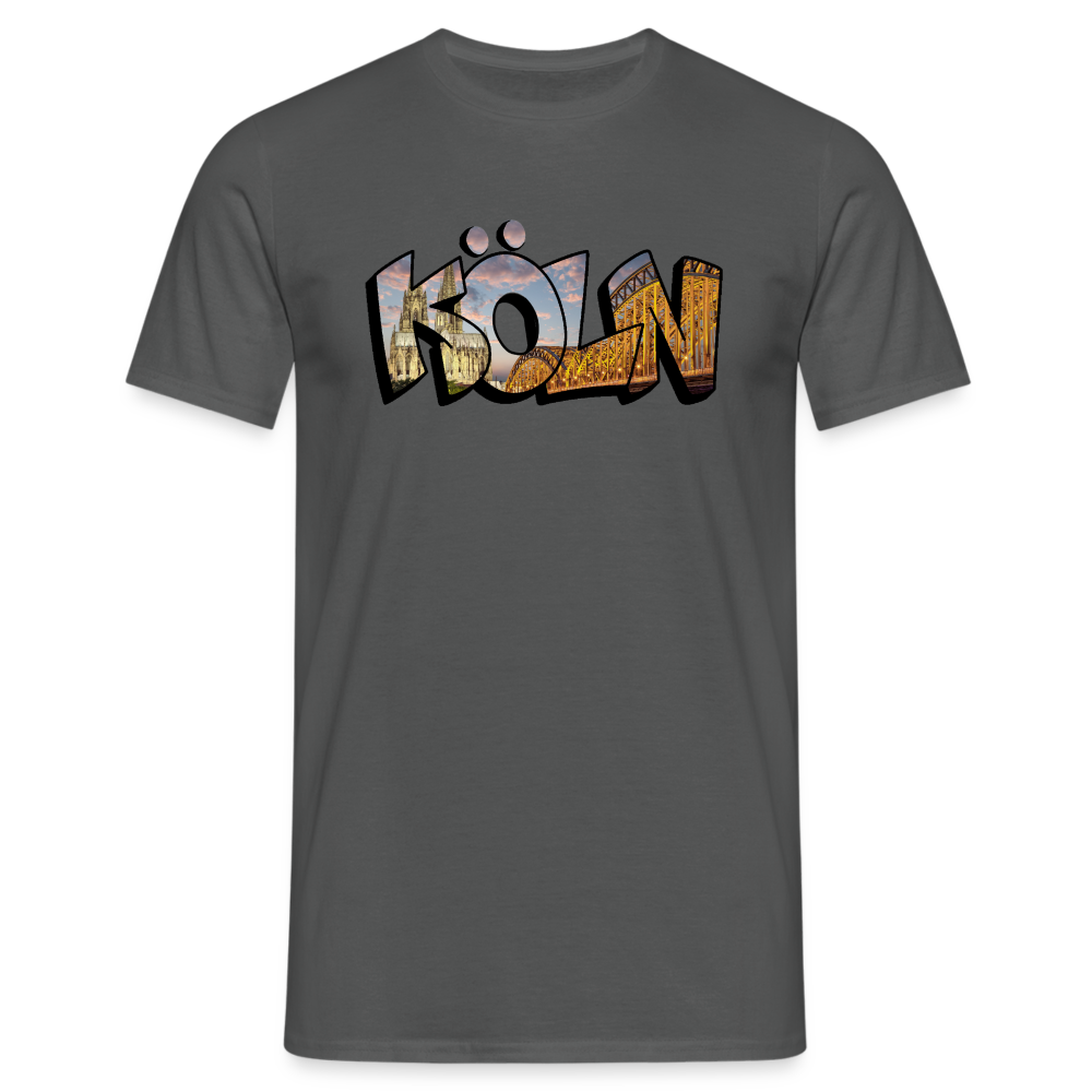 T-Shirt Köln "Skyline Sunset" - charcoal grey